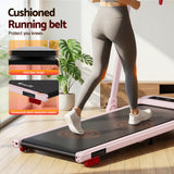 Everfit Treadmill Electric Walking Pad with Incline Foldable for Home Gym Pink