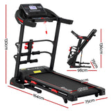 Everfit Treadmill Electric Home Gym Fitness Exercise Machine w/ Sit Up Bar 450mm