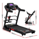 Everfit Treadmill Electric Home Gym Fitness Exercise Machine w/ Sit Up Bar 480mm