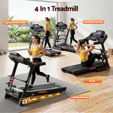 Everfit Treadmill Electric Home Gym Fitness Exercise Machine w/ Sit Up Bar 480mm