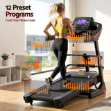Everfit Treadmill Electric Home Gym Fitness Exercise Machine w/ Sit Up Bar 480mm