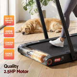 Everfit 4 in 1 Vibration Walking Pad Treadmill Under Desk Treadmills for Home Gym with App Control 380mm Black