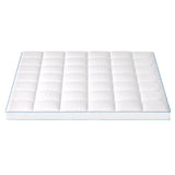 Giselle Bedding 1500GSM Bamboo Pillowtop Mattress Topper 10cm Thick Pad for Back Pain Relief, High Loft Cooling Underlay for Dorm & Guest Bed, 45cm Deep Pocket King