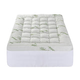 Giselle Bedding 1500GSM Pillowtop Mattress Topper Bamboo Mattress Pad for Back Pain Relief Washable 11cm Thick Bed Cover with 45cm Deep Pocket Single