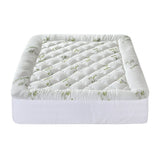 Giselle Bedding 5cm Pillowtop Mattress Topper 1000GSM Thick Soft Bamboo Cooling Pad for Back Pain Relief & Guest Bed, Washable Overfilled Cover with 45cm Deep Pocket King