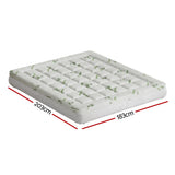 Giselle Bedding Pillowtop Mattress Topper 7.5cm Thick Bamboo Pad for Back Pain Relief Washable Skin-friendly Bed Protector with 45cm Deep Pocket King