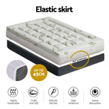 Giselle Bedding Pillowtop Mattress Topper 7.5cm Thick Bamboo Pad for Back Pain Relief Washable Skin-friendly Bed Protector with 45cm Deep Pocket Single