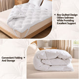 Giselle King Pillow Top Mattress Topper 1300GSM White Duck Feather For Old Bed Upgrade 5cm Thick