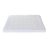 Giselle Bedding Pillowtop Mattress Topper 5cm Reversible Cooling & Soft Coral Fleece Pad for Back Pain Relief, Washable Skin-friendly Bed Protector with 45cm Deep Pocket Double