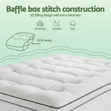 Giselle Bedding Single Mattress Topper 5cm Coral Fleece