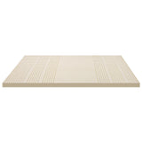 Giselle Bedding Latex Mattress Topper, 7.5cm Thick 7-Zone Pressure Relief Bed Pad with Washable Cover, Cooling Breathable Mat for Side Sleepers & Back Pain, Beige King