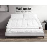 Giselle Bedding Pillowtop Mattress Topper 5cm Thick Mattress Pad for Back Pain Relief & Old Beds Machine Washable 500GSM Breathable Protector King Single