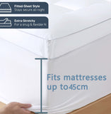 GIOIA CASA OVERFILLED EXTRA THICK 1000GSM MATTRESS TOPPER SINGLE