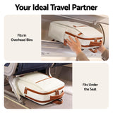Wanderlite 20L Travel Laptop Backpack Carry On Work Bag with USB Port for Airlines Outdoor Business Beige