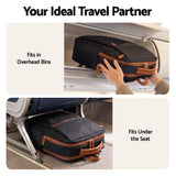 Wanderlite 20L Travel Laptop Backpack Carry On Work Bag with USB Port for Airlines Outdoor Business Black