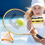 Everfit 23 Inch Tennis Racket Set of 2 Pack Lightweight Cushioned Grip Orange