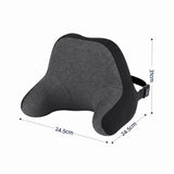 Wanderlite Travel Neck Pillow Portable for Airplane Memory Foam with Eyemask Earplugs Black