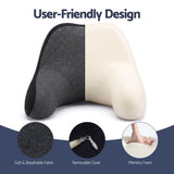 Wanderlite Travel Neck Pillow Portable for Airplane Memory Foam with Eyemask Earplugs Black