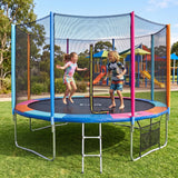 Everfit 14FT Kids Trampoline Rebounder with Enclosure Net Storage Bag