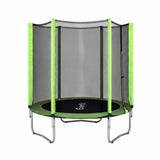 Everfit 6FT Kids Trampoline Round Rebounder with Enclosure Net Green
