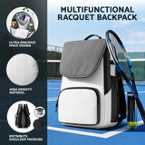 Everfit Tennis Racket Bag Foldable Backpack Racket Pocket Shoe Compartment