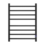 Devanti Heated Towel Rail 8 Square Bars with Timer Electric Heater Warmer Rack