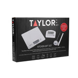 TAYLOR PRO KITCHEN WEIGHING AND MEASURING SET SILVER
