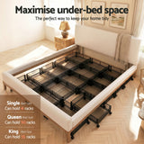 Artiss 2X Under Bed Storage Containers Metal Boxes Quilt Organiser with Wheels