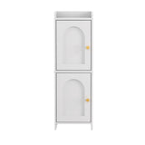 Artiss Bathroom Storage Cabinet 2-Tier Slim Toilet Organizer Adjustable White