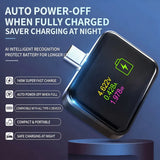 🔌 Type-C Smart Digital Display Auto-Off Adapter | 140W Fast Charging with Automatic Power-Off, Protects Battery & Extends Lifespan/black