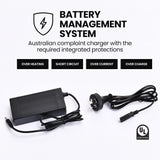 ALPHA Urban 10 Electric Scooter, 35km/h, Suspension, 35km Range, 10-Inch Wheels, Brushless Motor, Free APP, Motorised Commuter eScooter for Adults, Black