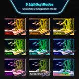Dynamic Power Planted Aquarium LED Light Day Night Cycle Full Spectrum 30W 75cm