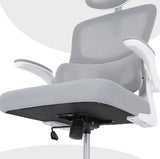 Work Office Chair - Lumber Support, Flip-up Armrest, Adjustable Headrest SITIO - GREY