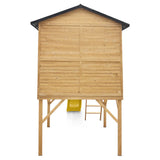 Lifespan Kids Burleigh Cubby House with 2.2m Slide (Yellow)