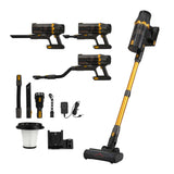 DEVANTI 30000Pa Cordless Stick Vacuum Cleaner 4-in-1 Handheld Vac, Gold