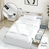 Artiss Single Bed Frame and Bedside Table