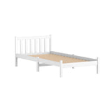 Artiss Bed Frame Single Size Wooden White SOFIE