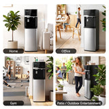Devanti Bottom Loading Water Cooler Dispenser with Ice Maker