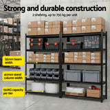Giantz Garage Shelving 2.4X1.8m Warehouse Rack Storage Shelves Workshop Racks Steel