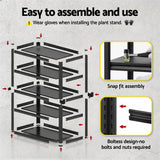 Giantz Garage Shelving 2.4X1.8m Warehouse Rack Storage Shelves Workshop Racks Steel