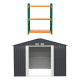 Giantz Garden Shed with 3-Tier Garage Shelving Rack Outdoor Tool Storage Racks