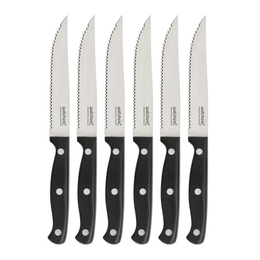 WILTSHIRE TRIPLE RIVET STEAK KNIFE SET 6PC