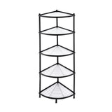 Artiss 5-Tier Kitchen Corner Shelf Rack Stand Microwave Metal Storage Shelves