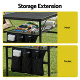 Gardeon BBQ Camp Table, 90*60*66 Portable Foldable Lightweight Grill Outdoor Metal Table 3.9kg