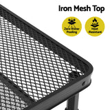 Gardeon BBQ Camp Table, 90*60*66 Portable Foldable Lightweight Grill Outdoor Metal Table 3.9kg