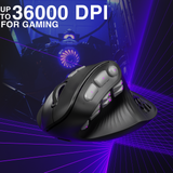 SOLAKAKA E9 Pro Vertical MMO Mouse Tri-Mode 36000 DPI 8000Hz PAW3395