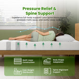 25cm King Single Reversible Gel Memory Foam Mattress BedStory Medium & Firm