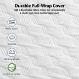 RoomSense Queen 26cm Firm Mattress Bundle with 2 Dual-Sided Cooling Pillows