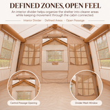 Weisshorn Inflatable Cabin Tent 300x400cm Side Awning Roof Skylight
