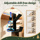 Jingle Jollys Christmas Garland Hangers X4 Stocking Hooks Wreath 2-In-1 No Drill